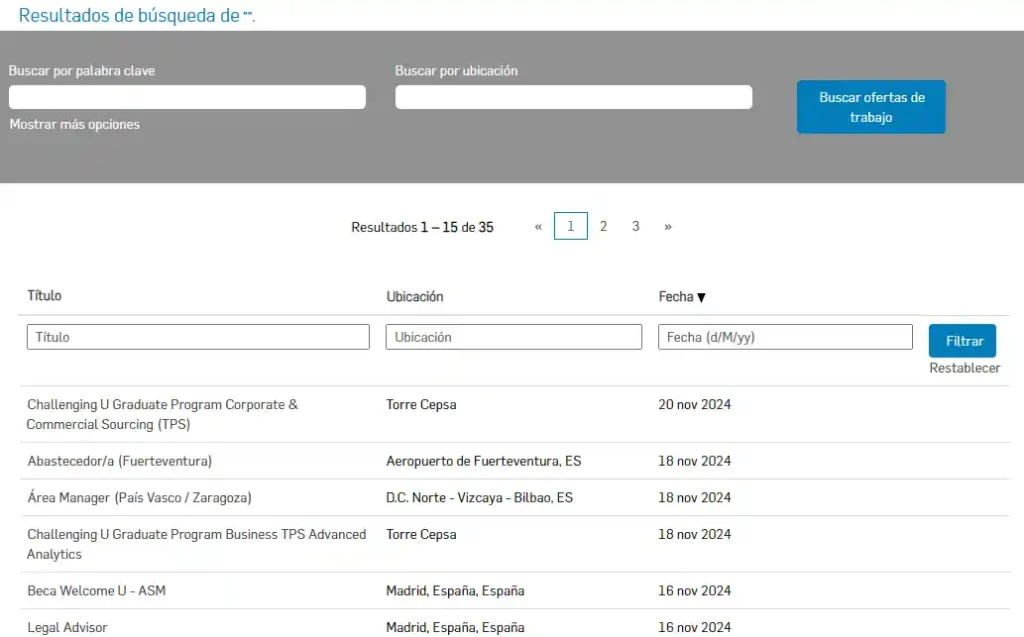 Portal oficial de empleo de Cepsa